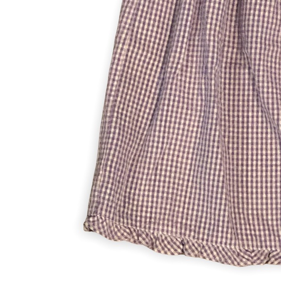 Orient Expressed • Smocked Purple Gingham Seersucker Top - 3 - Picture 3 of 9